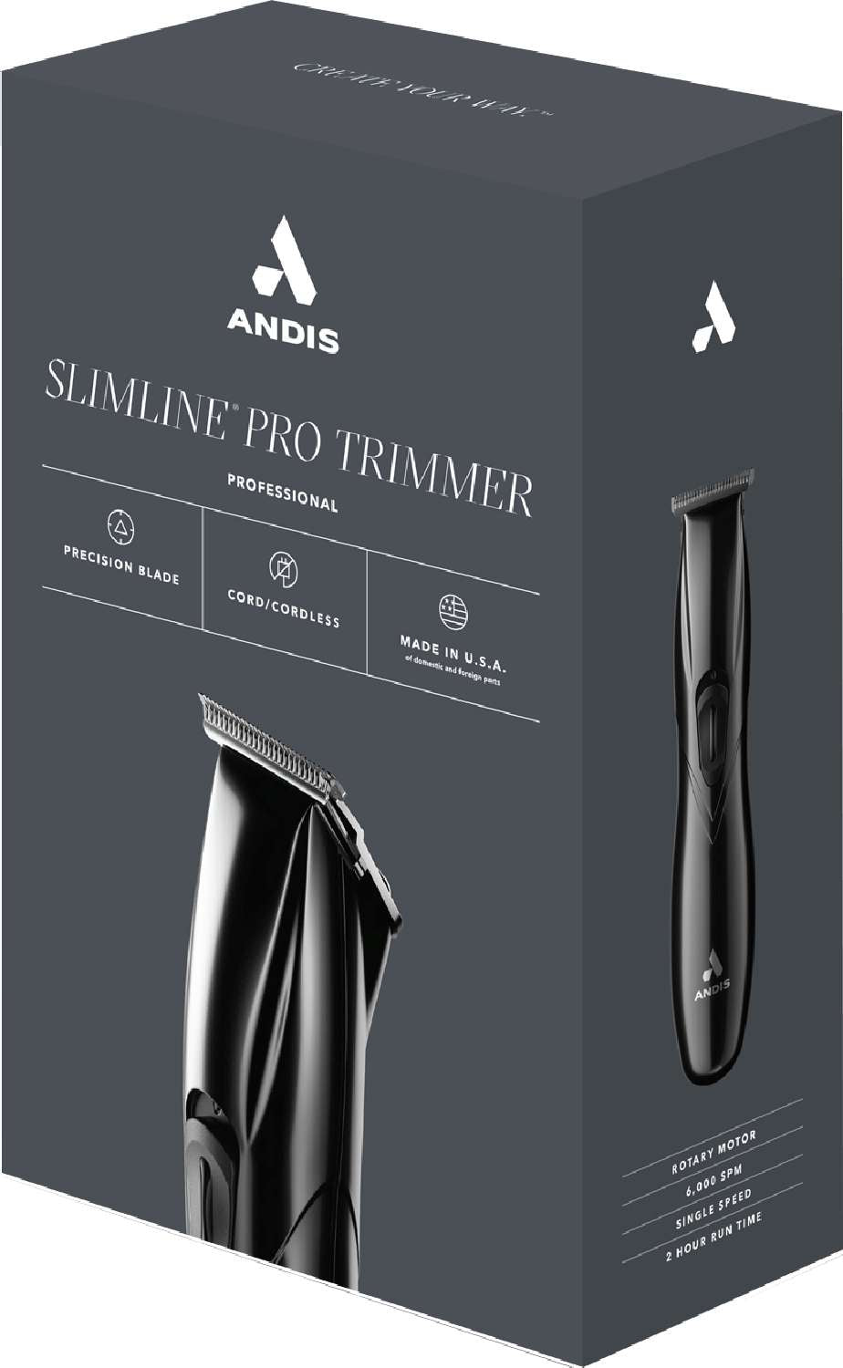 ANDIS TRIMMER SLIMLINE PRO L/I BLACK NP