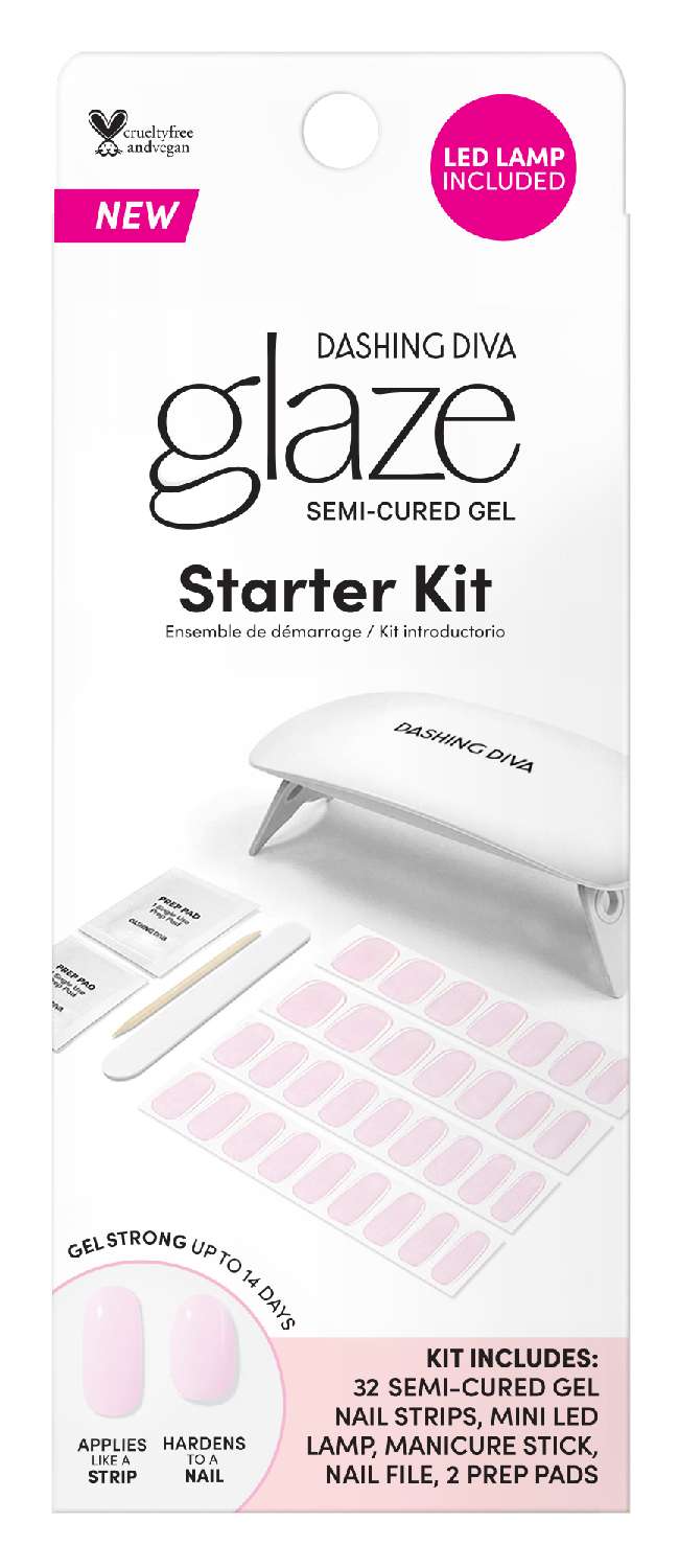 DASHING DIVA GLAZE KIT POWDER PINK