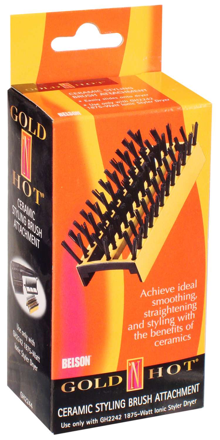 GOLD N HOT ATTCH BRUSH CERAMIC