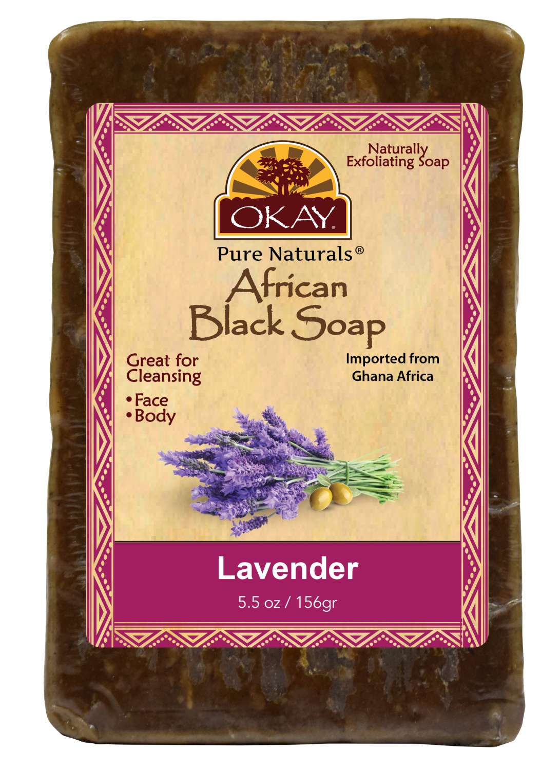 OKAY BLACK SOAP LAVENDER