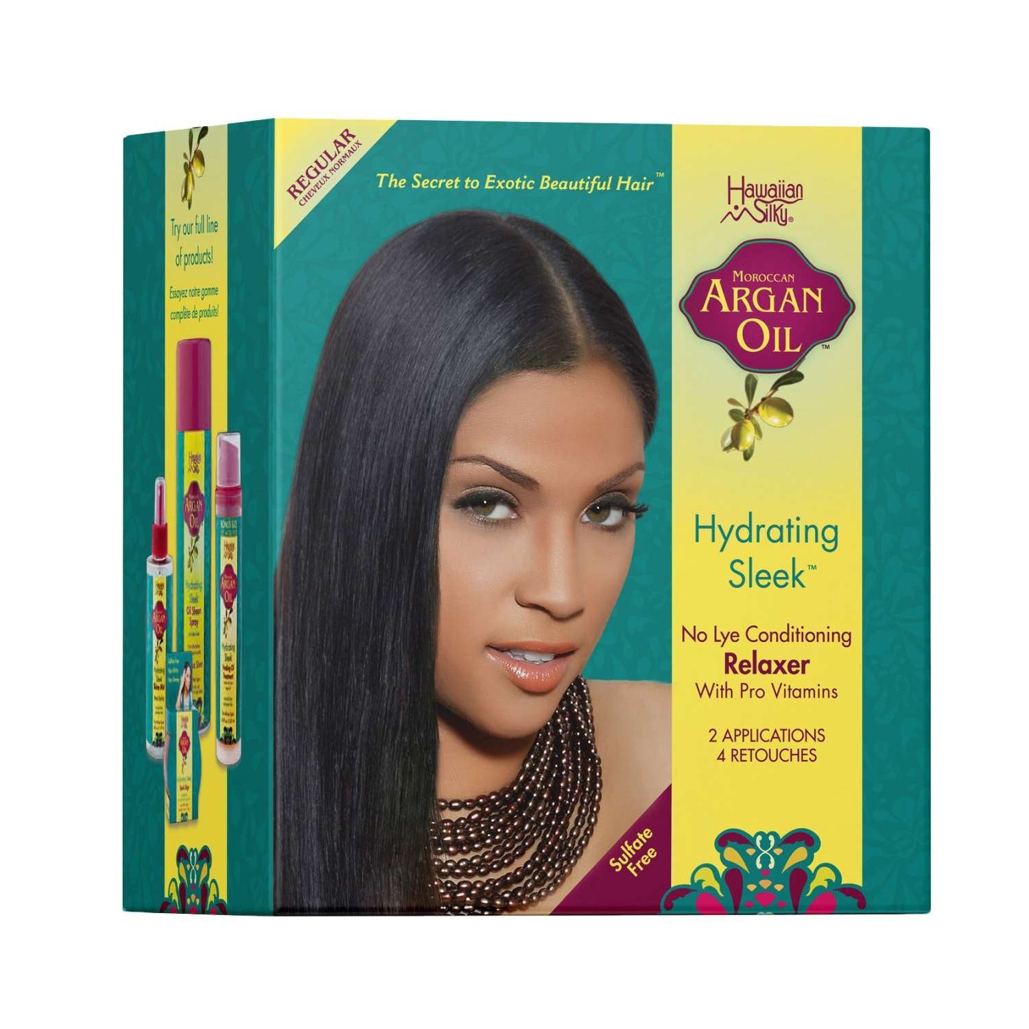 H/SILKY ARGAN  NO-LYE KIT 2/APP REGULAR