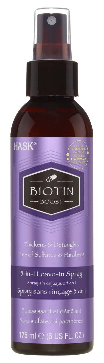 HASK LEAVE-IN SPRAY 5IN1 BIOTIN 6 OZ