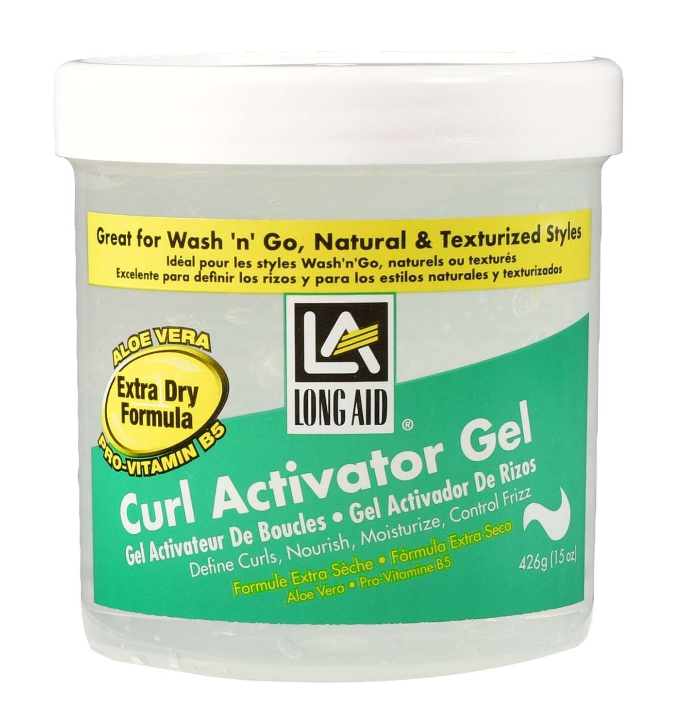 LONG AID CURL ACTIVATOR GEL [EXTRA DRY] 15 OZ