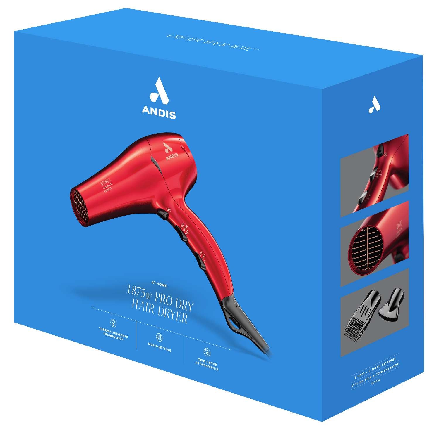 ANDIS AT-HOME DRYER PRO RED