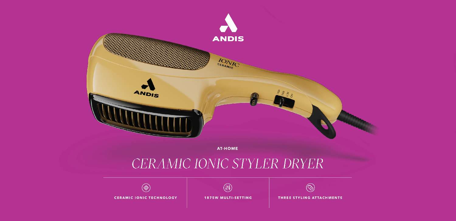 ANDIS AT-HOME DRYER SIDE STYLER GOLD