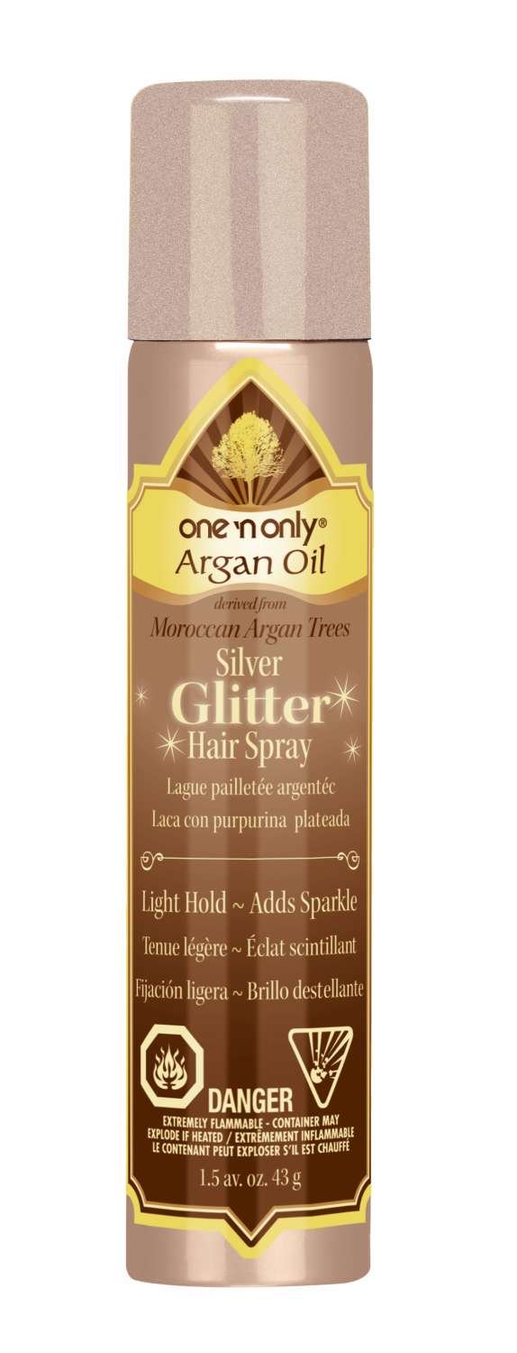 ONO ARGAN OIL SILVER GLITTER HAIR SPRAY 1.5 OZ