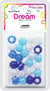 DREAM BEAD DOTS 15MM 24P MIX BLUE
