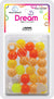 DREAM BEAD DOTS 15MM  24P MIX ORANGE