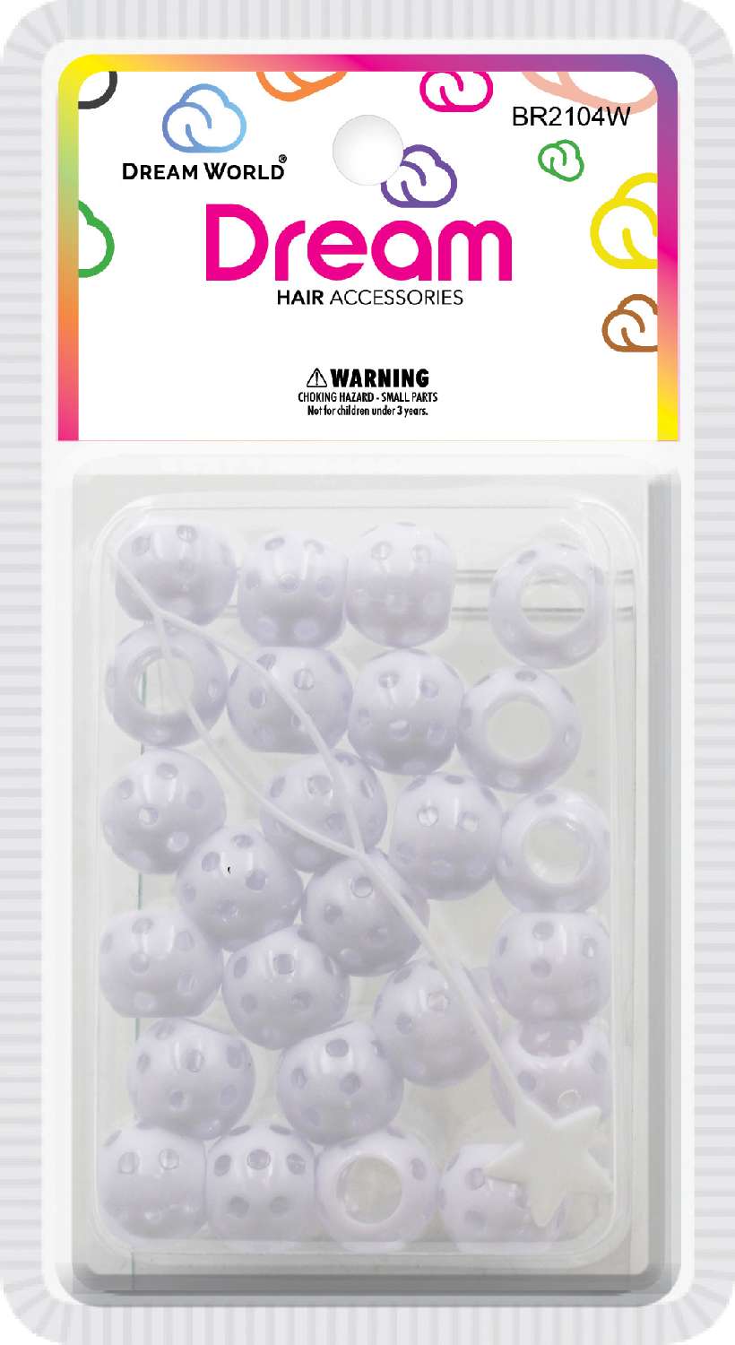 DREAM BEAD DOTS 15MM NEON 24PCS