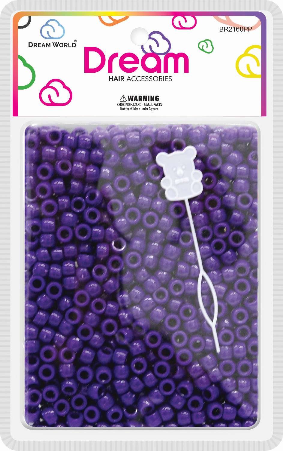 DREAM BEAD 8MM 1000PC PURPLE
