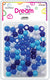 DREAM BEAD DOTS 15MM 70P MIX BLUE