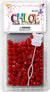 CHLOE BEAD HEART REG  RED