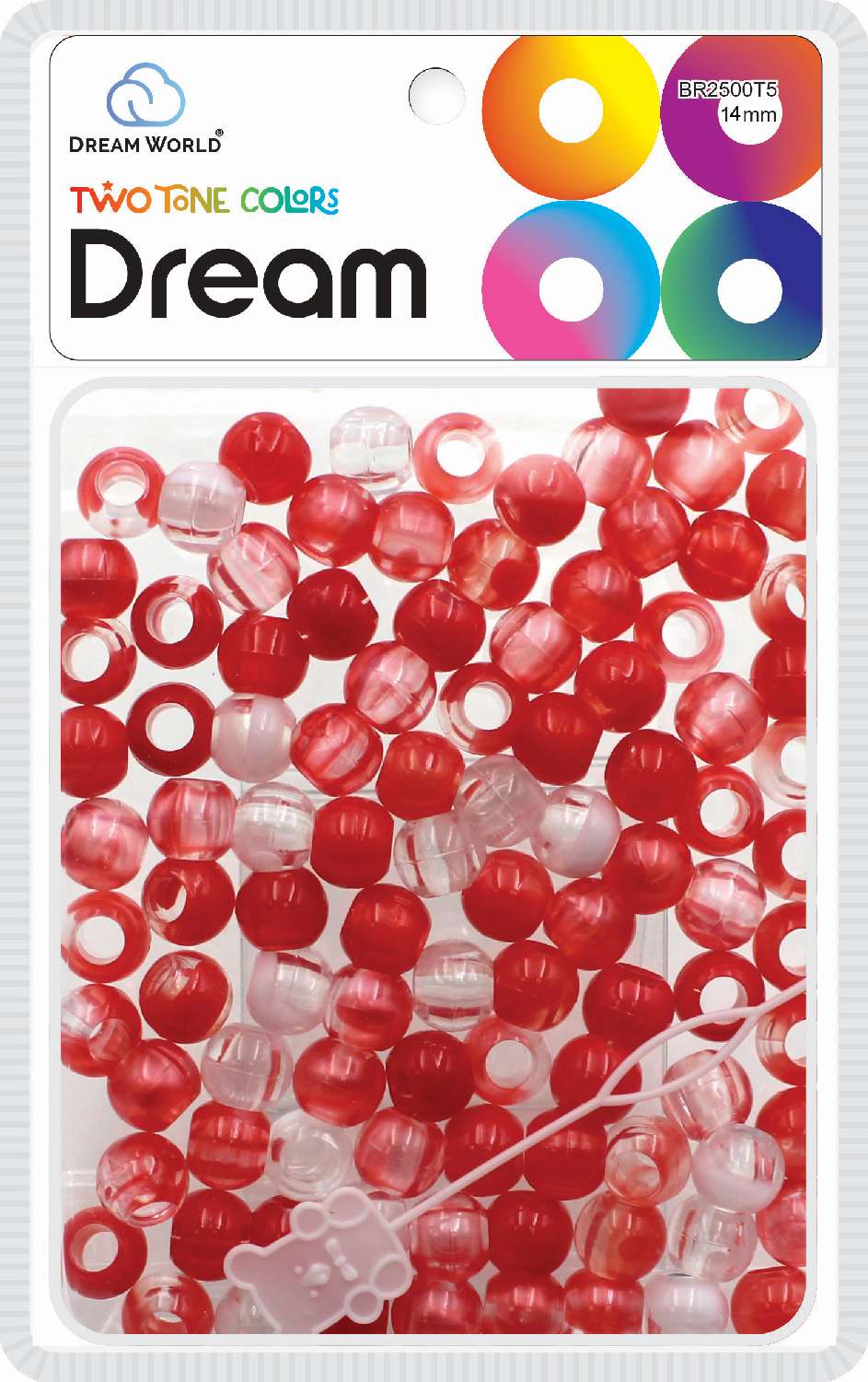 DREAM BEAD 14MM TWO TONE 48PC