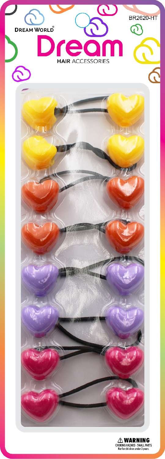 DREAM P/T 20MM 8 PC HEART ASST