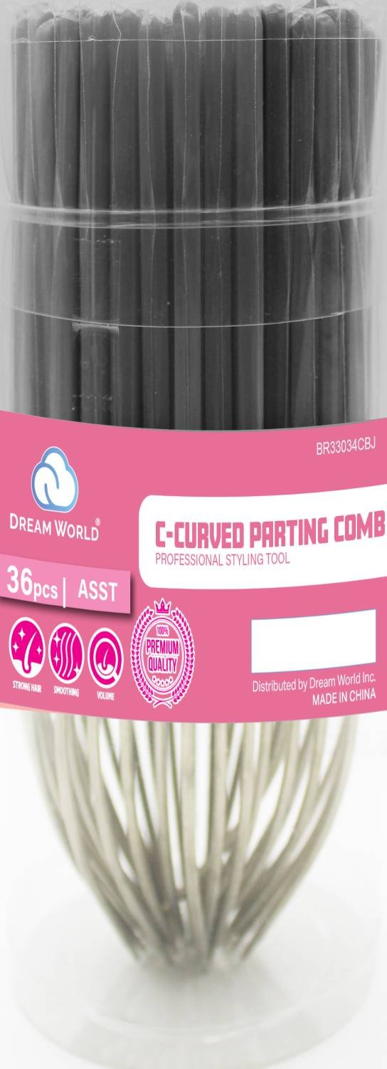 DREAM COMB C-CURVED PARTING COMB 36 PCS