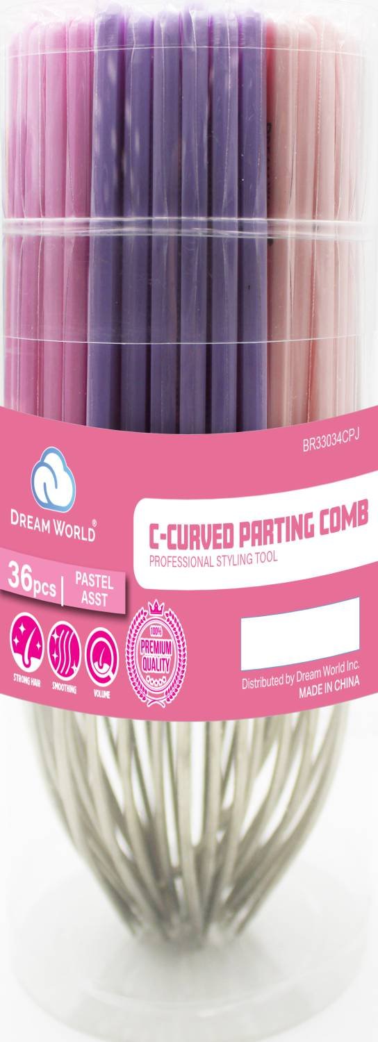 DREAM COMB C-CURVED PARTING COMB 36 PCS