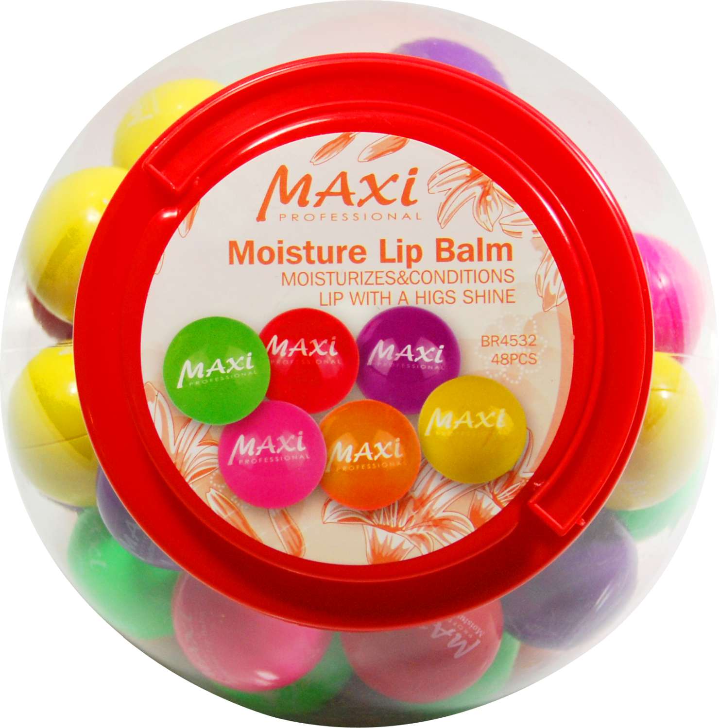 MAXI L/BALM  48PC/JAR