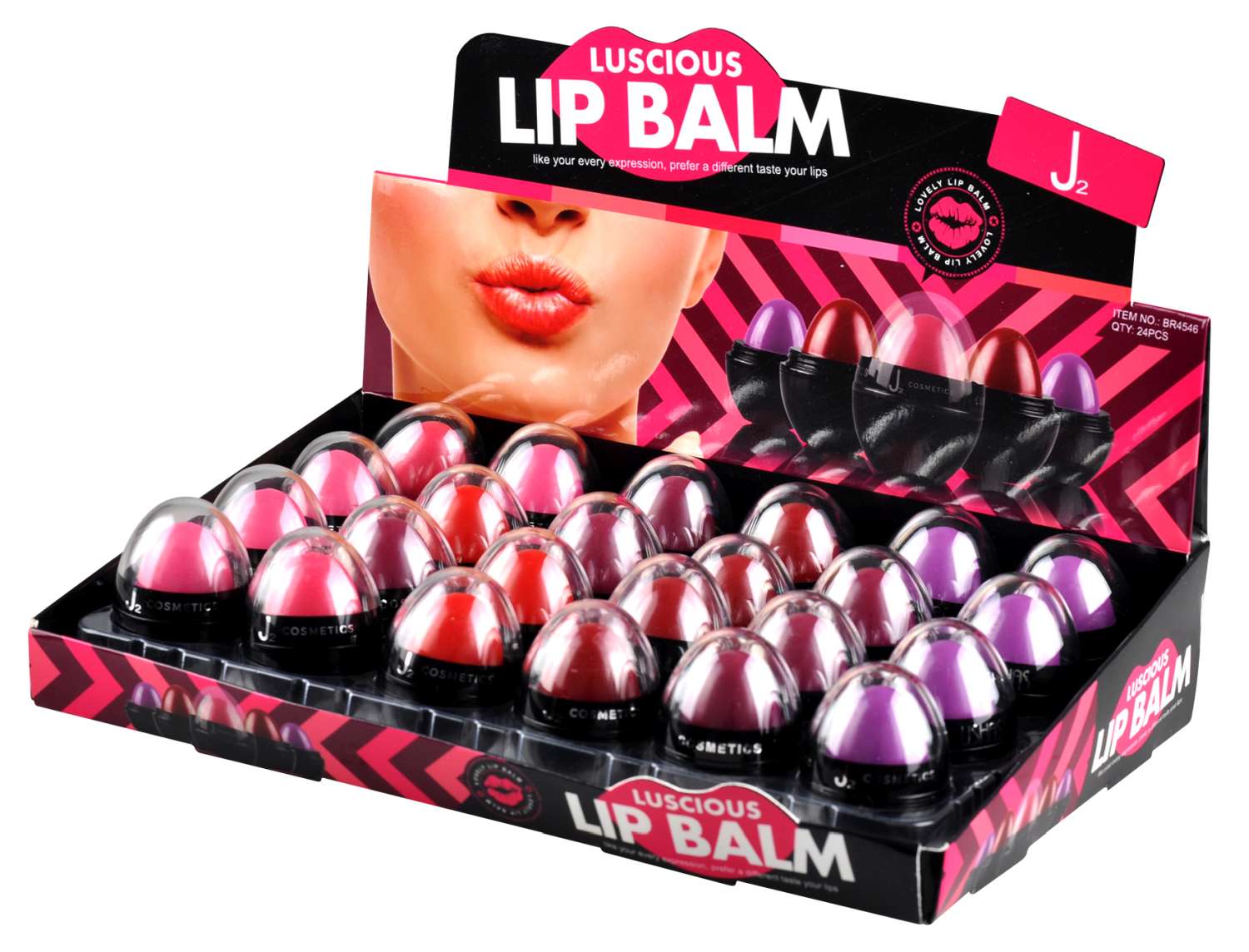 J2 C/LIP BALM  EGG SHAPE