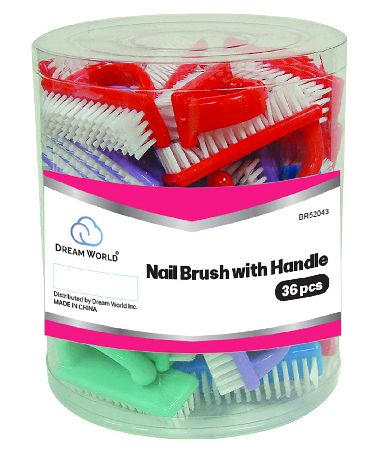 DREAM NAIL BRUSH HANDLE 36PC/JR
