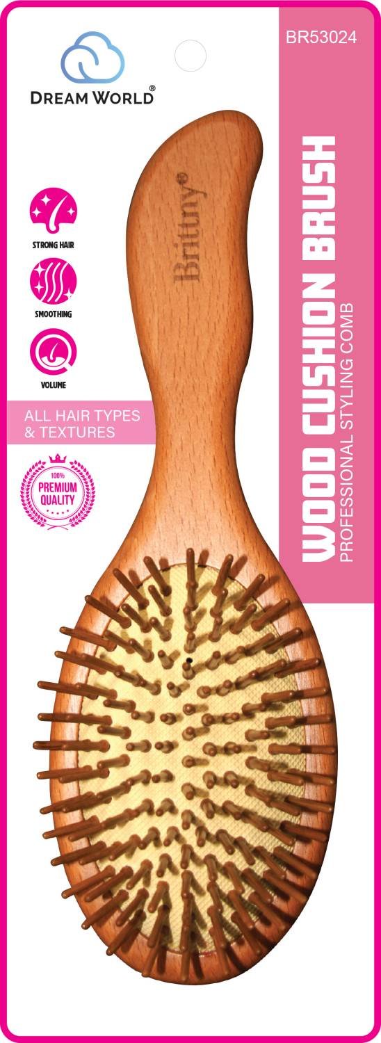 DREAM BRUSH WOOD CUSHION OVAL