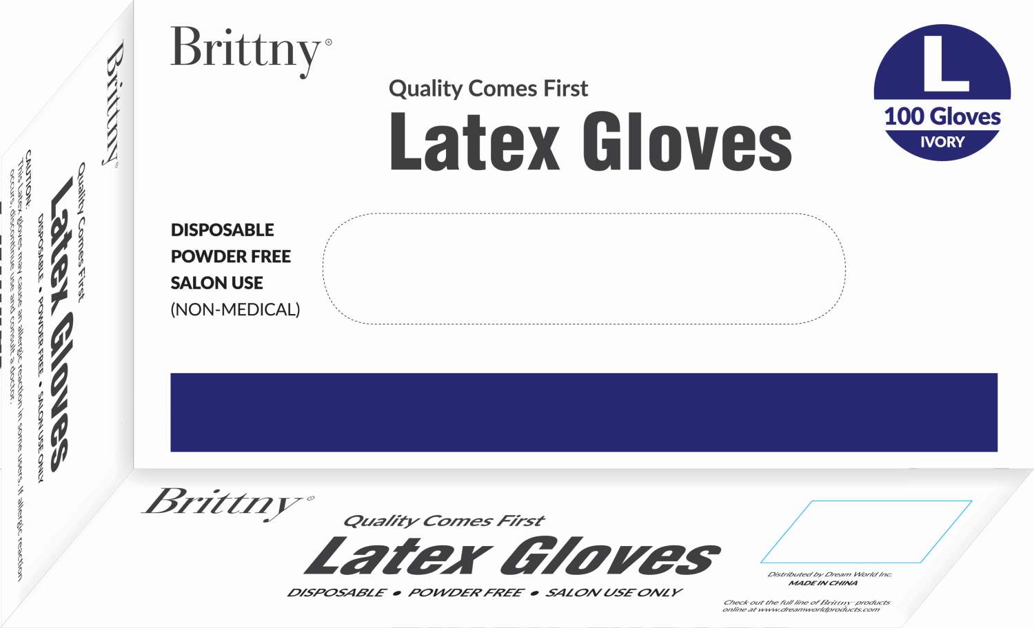 DREAM GLOVES LATEX 100PC/BOX