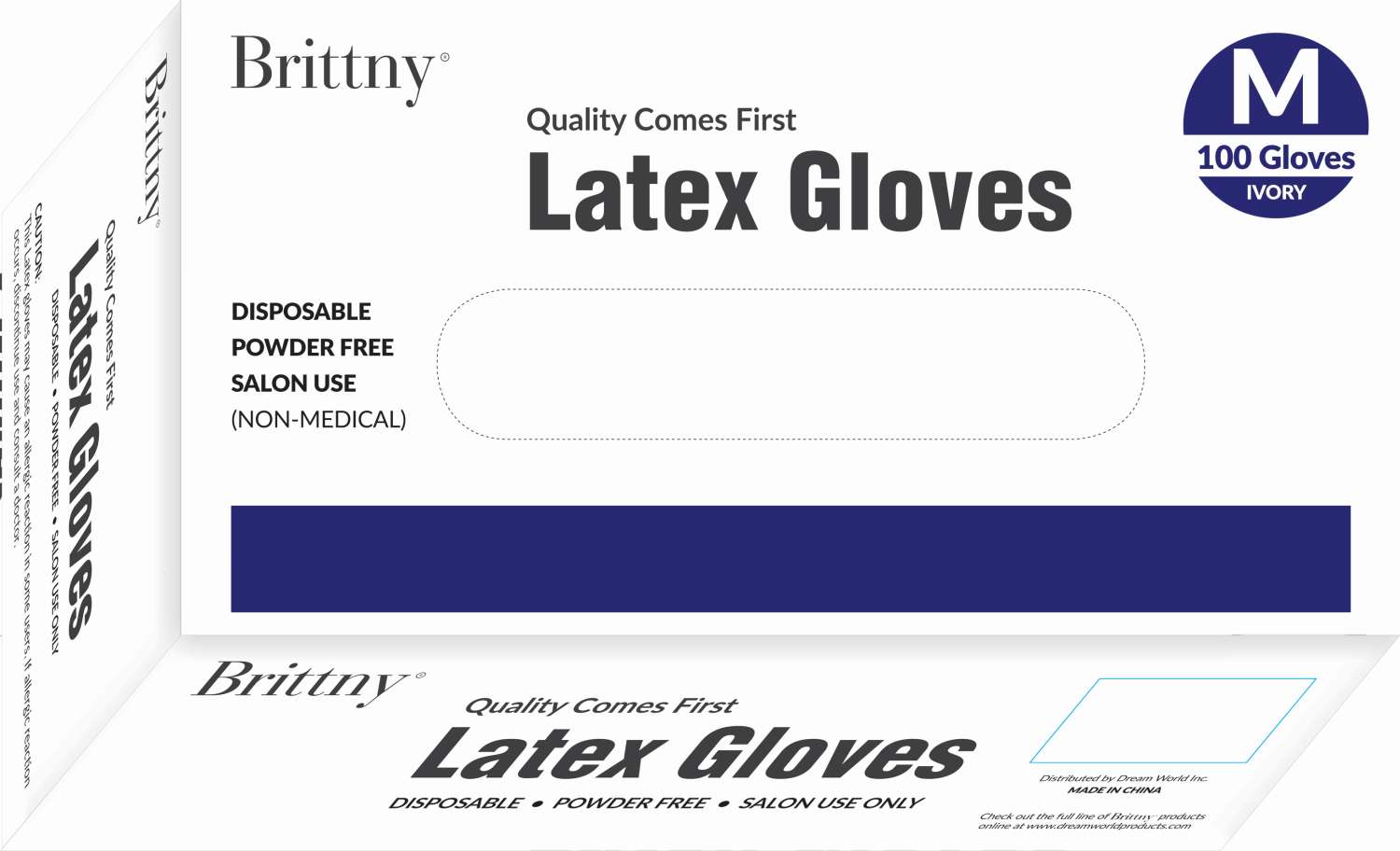 DREAM GLOVES LATEX 100PC/BOX