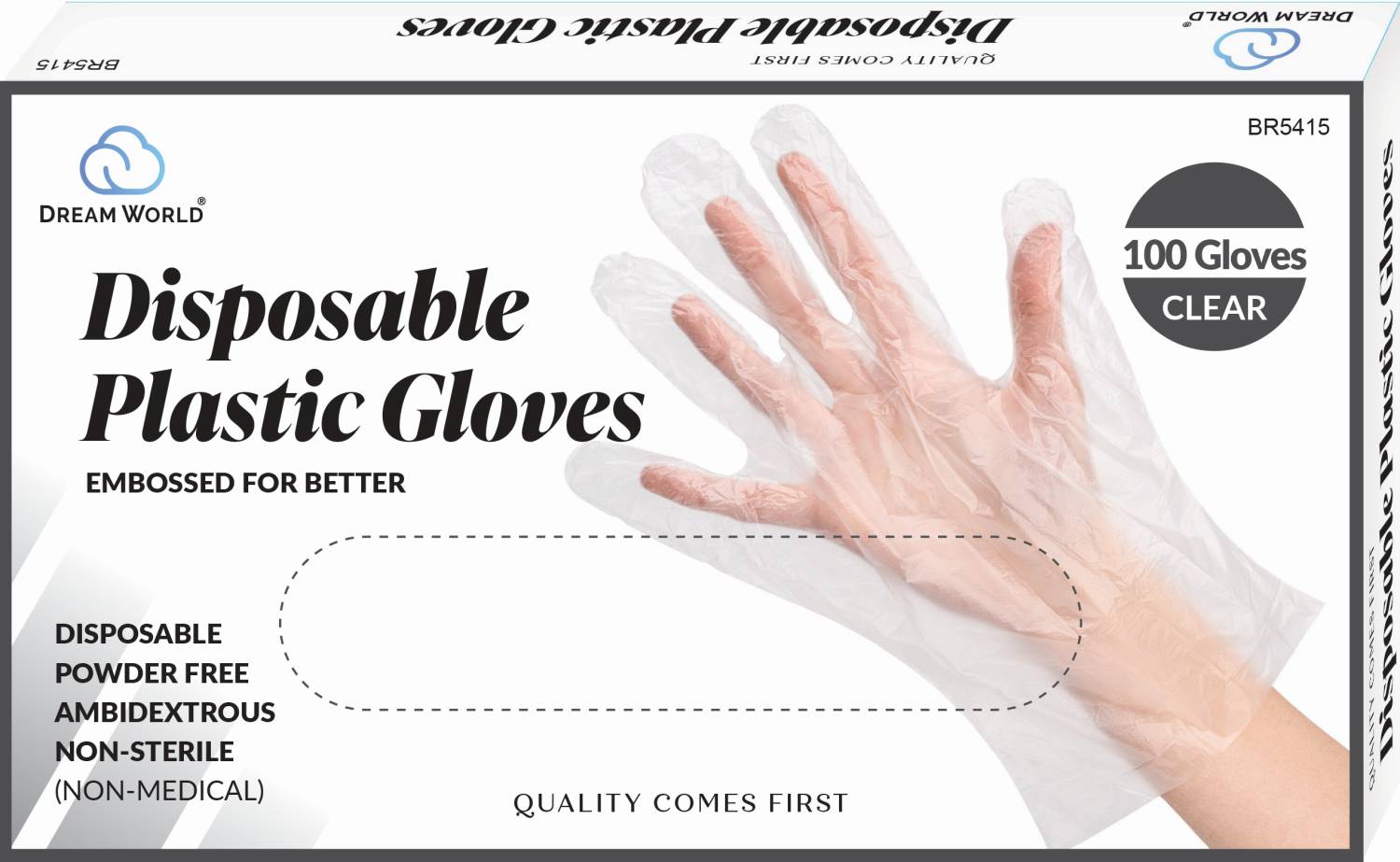 DREAM GLOVES DISPOSABLE 100PC/BX