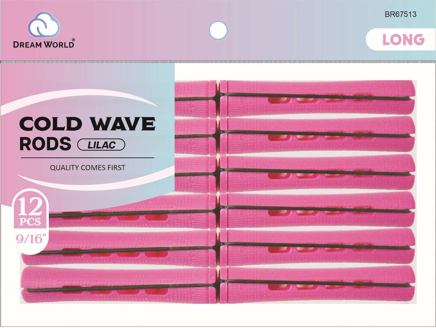 DREAM ROD C/WAVE LONG-LILAC 12CT