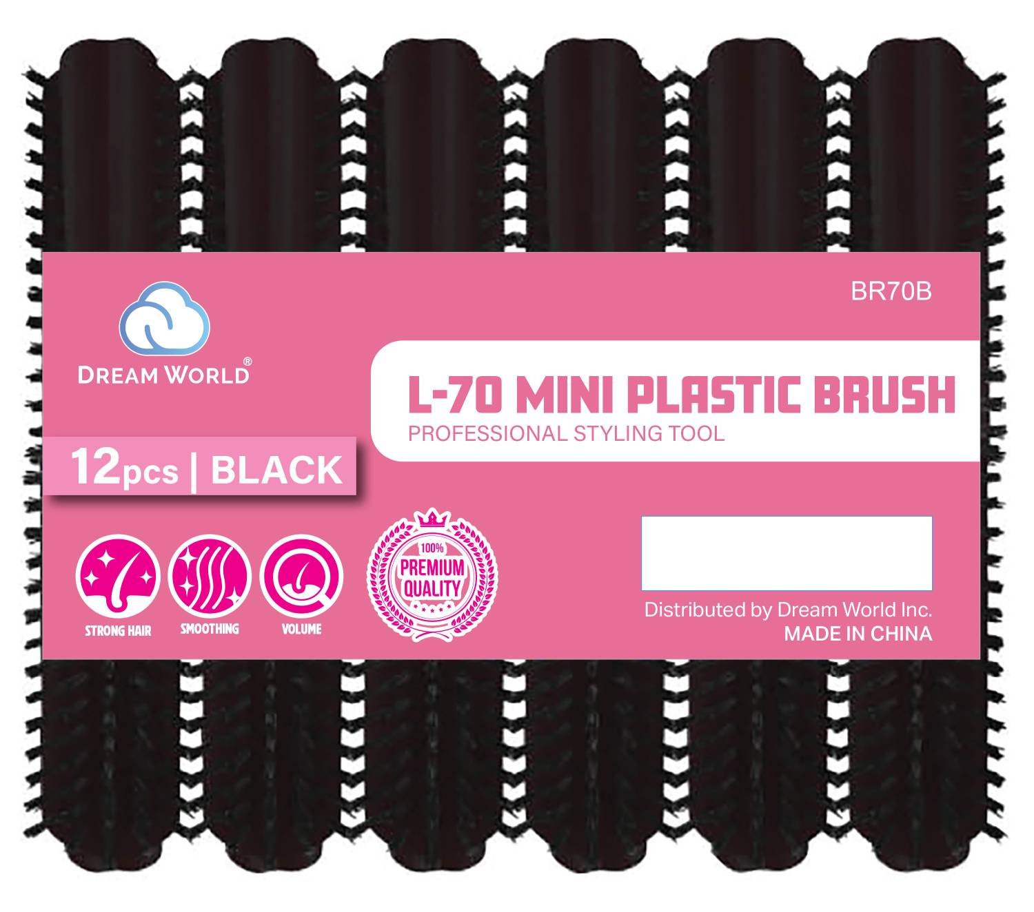 DREAM BRUSH PLASTIC L-70 MINI