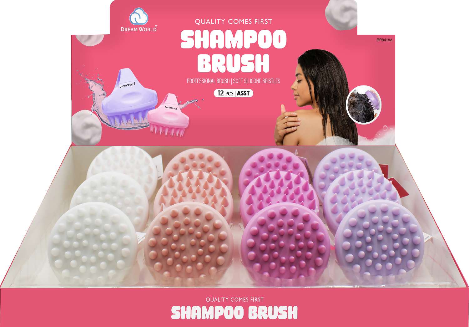 DREAM SHAMPOO BRUSH MASSAGE 12PC