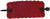 BRF HAIR STICK LEATHER RECTANGLE RED