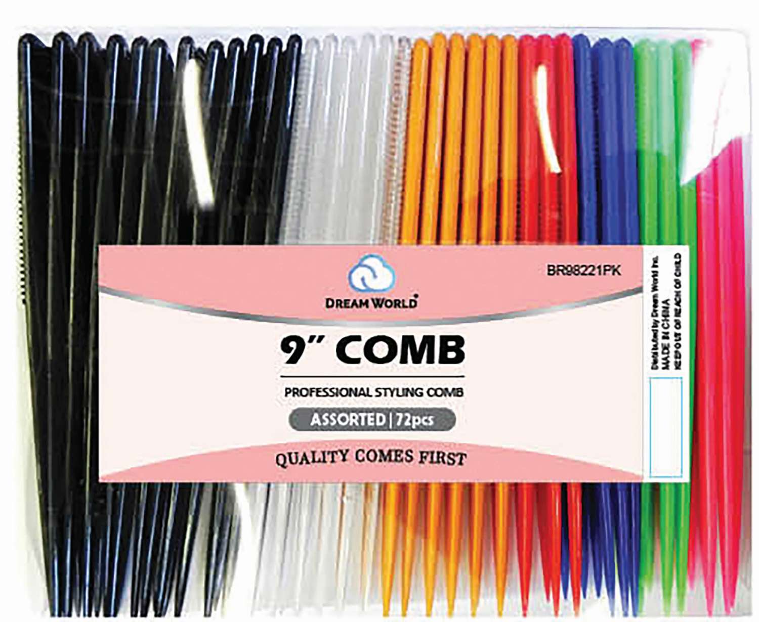DREAM COMB BULK 9 IN BREAKABLE 72PC