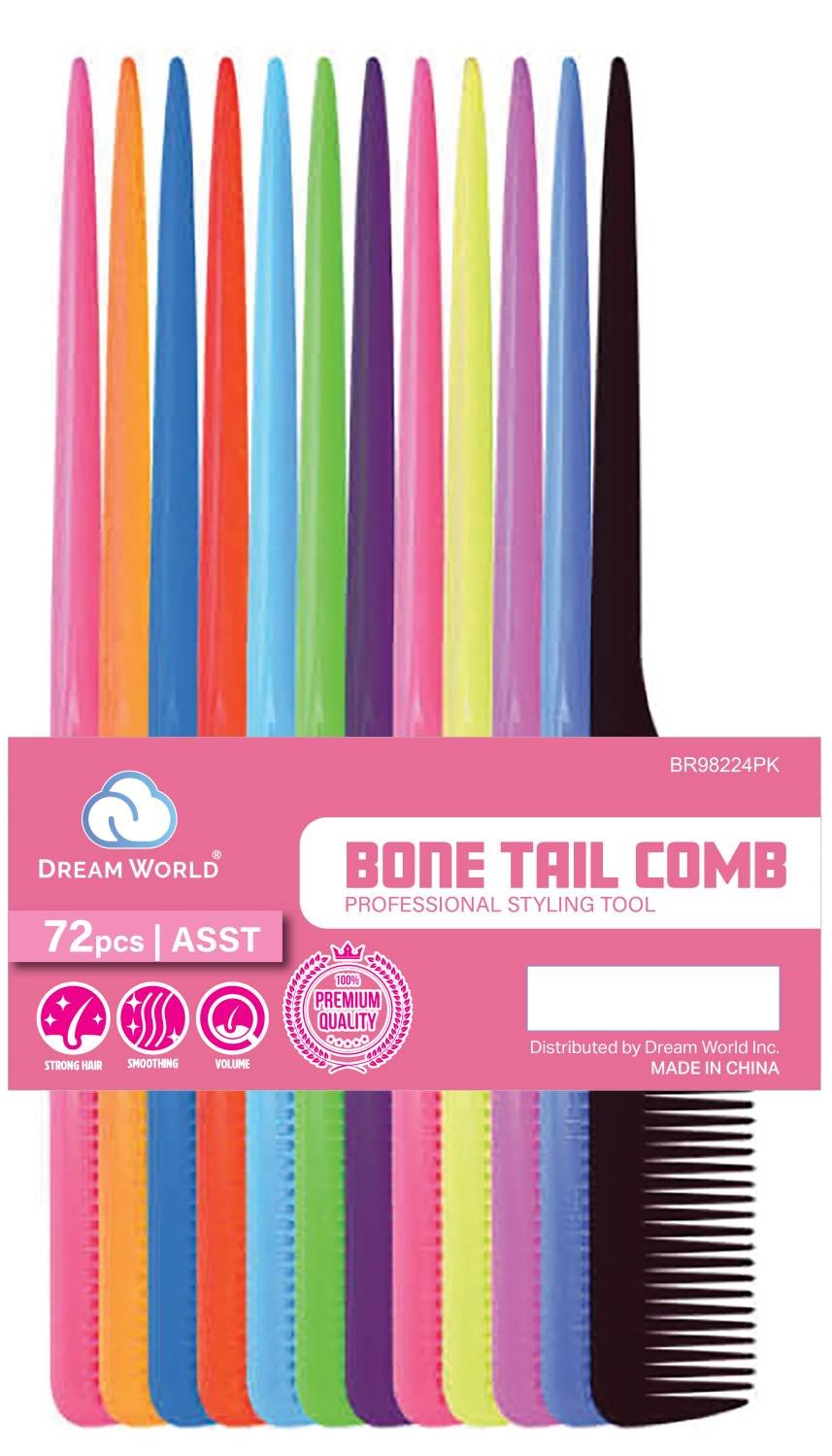 DREAM COMB BULK BONE TAIL 72PC/PK