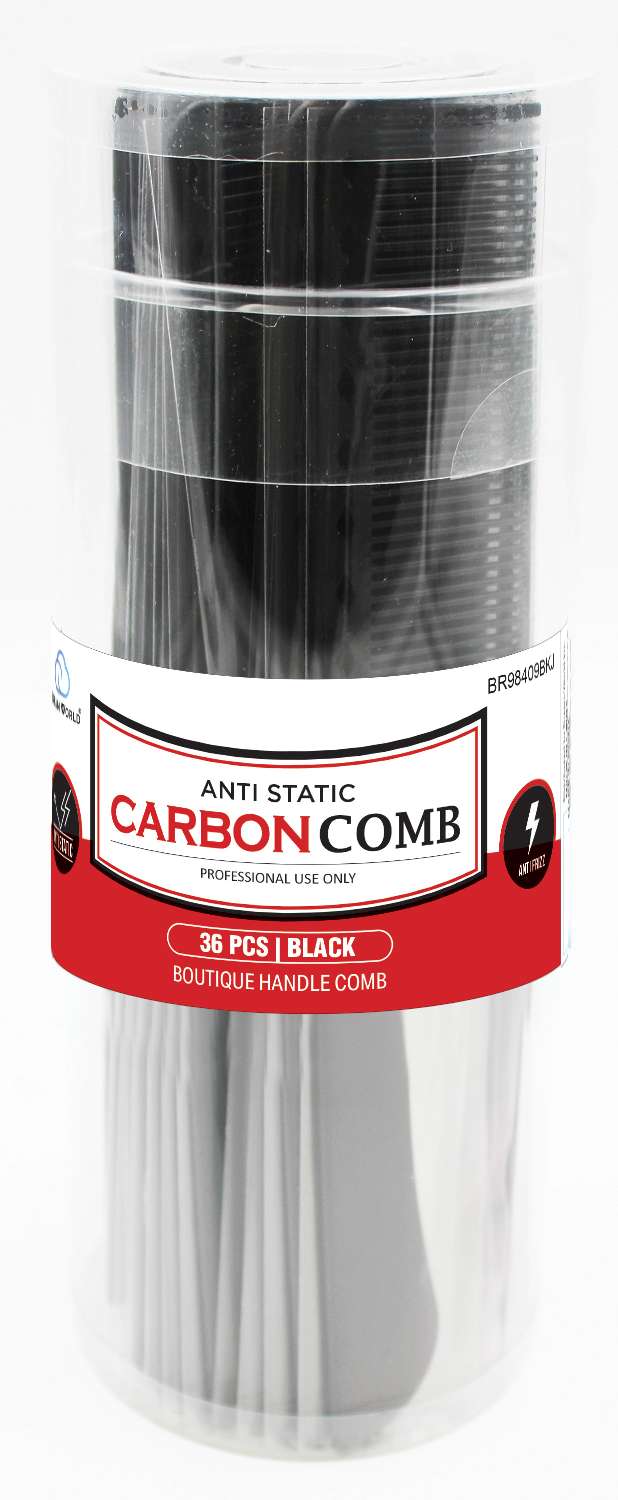 DREAM COMB CARBON HANDLE 36PC/JR