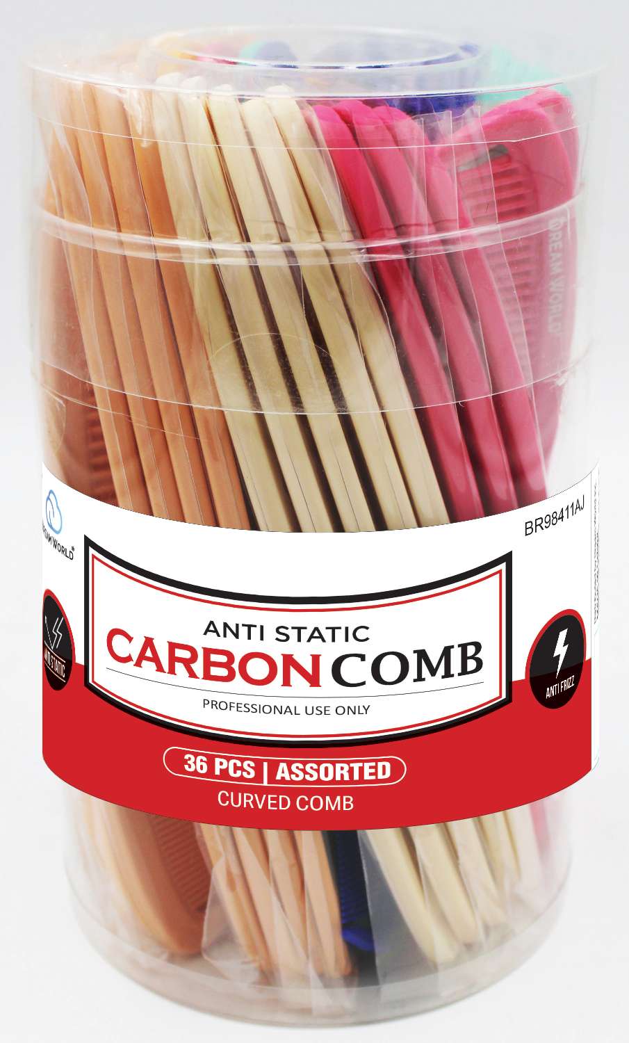 DREAM COMB CARBON CURVED 36PC/JR