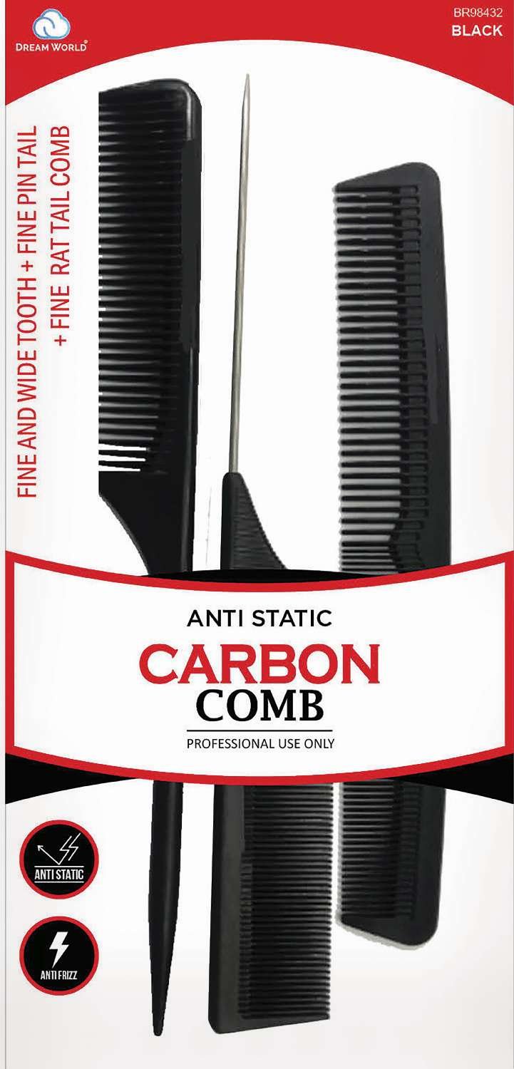 DREAM COMB/C F WIDE T + PIN + RAT BLACK