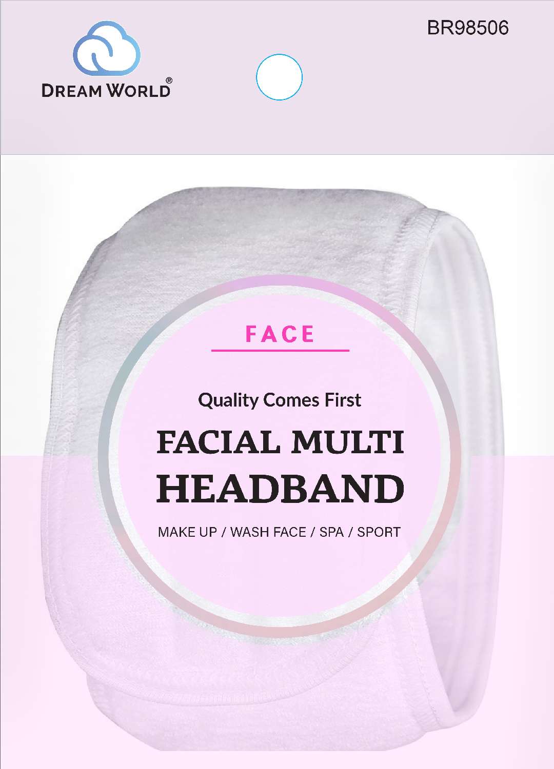 DREAM HEADBAND FACIAL W/VELCRO