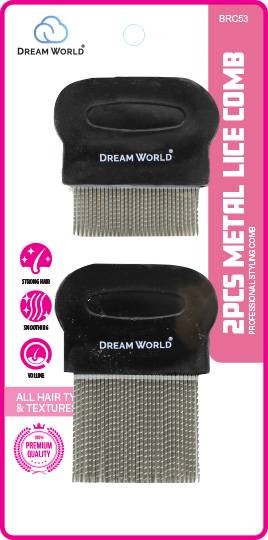 DREAM COMB LICE METAL 2PS/PK