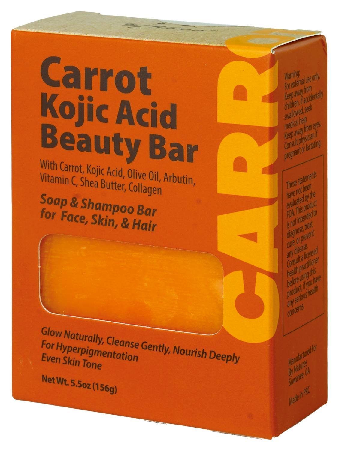 BYN KOJIC ACID BEAUTY BAR [CARROT]