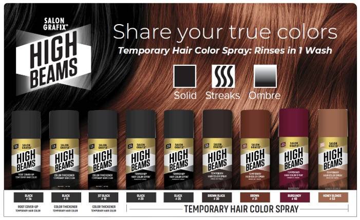 HIGH BEAM COLOR SPRAY DISPLAY