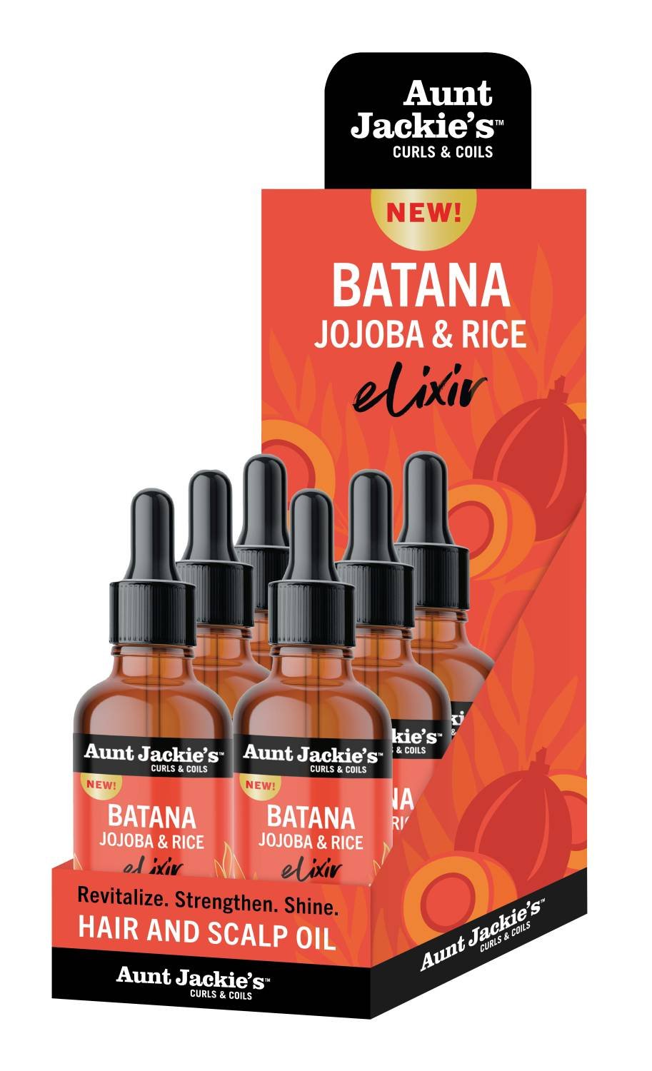 AUNT J ELIXIR H/S OIL BATANA RED 6/BX
