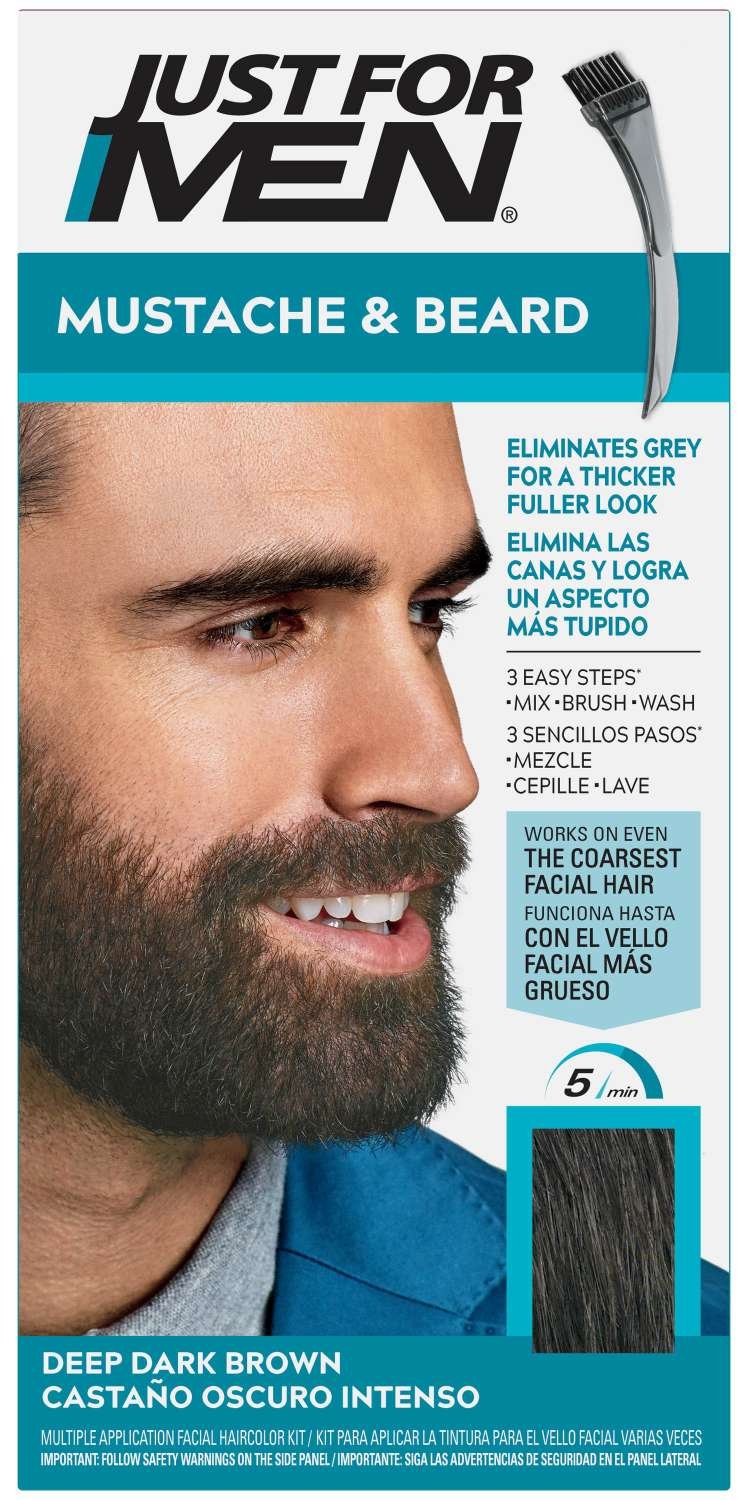 JFMEN MUSTACHE/BEARD M46 DEEP DARK BROWN