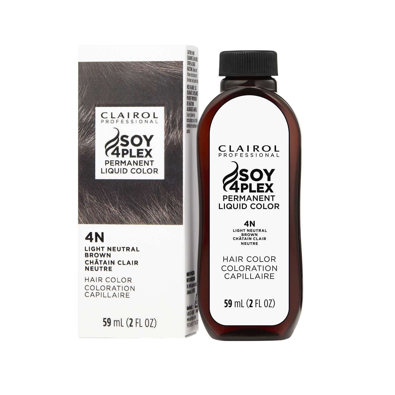 CLAIROL 4N LIGHT NEUTRAL BROWN 2 OZ