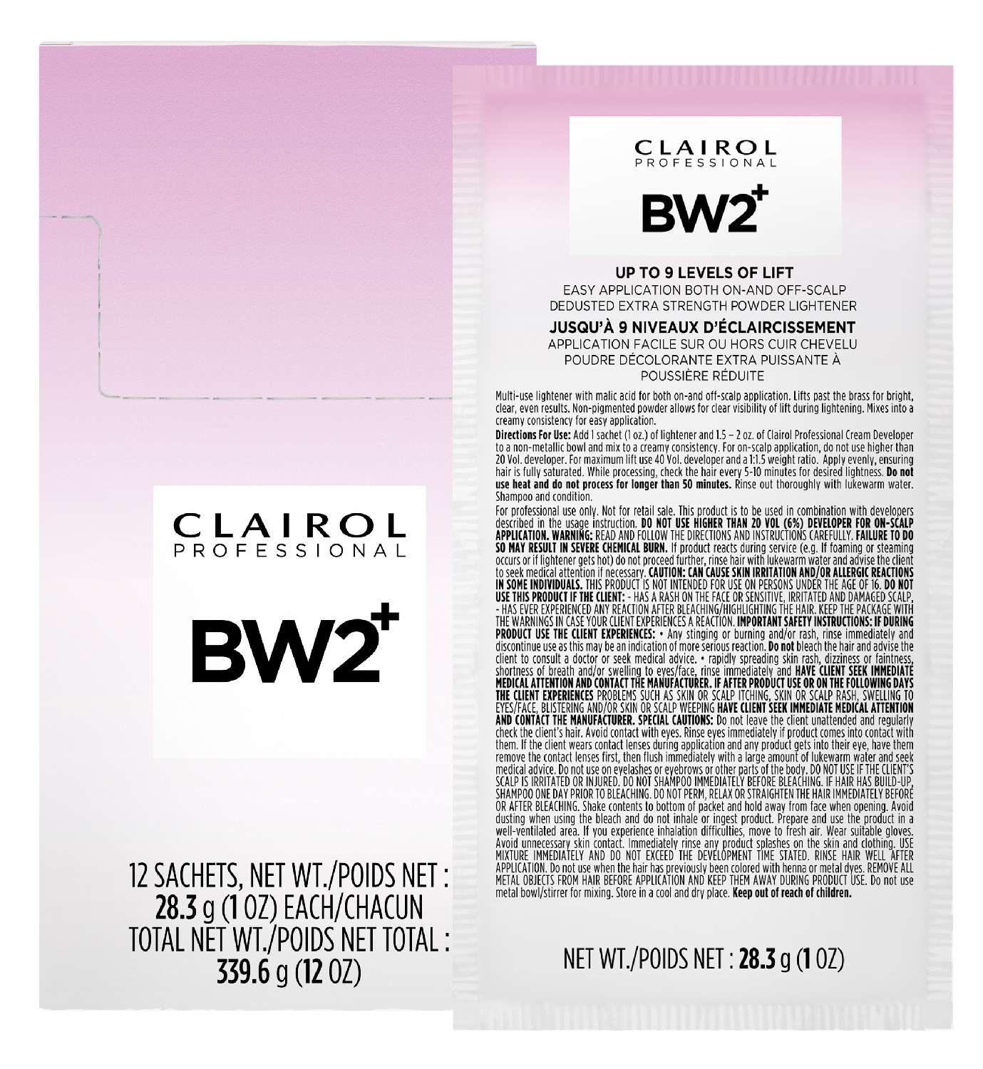 CLAIROL BW2+ POWDER LIGHTNER 12/DP