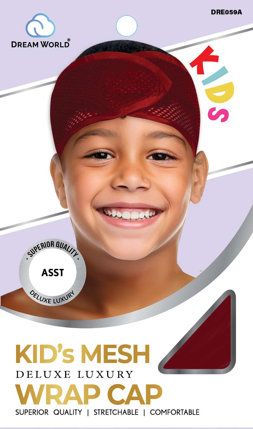 DREAM KID-MESH WRAP CAP VELCRO ASST