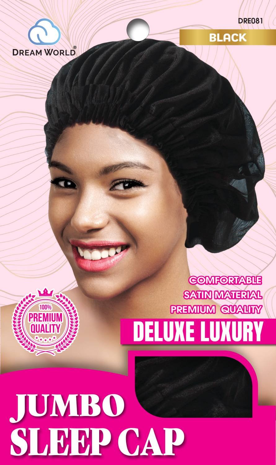 DREAM W-SLEEP CAP SATIN JUMBO ASST