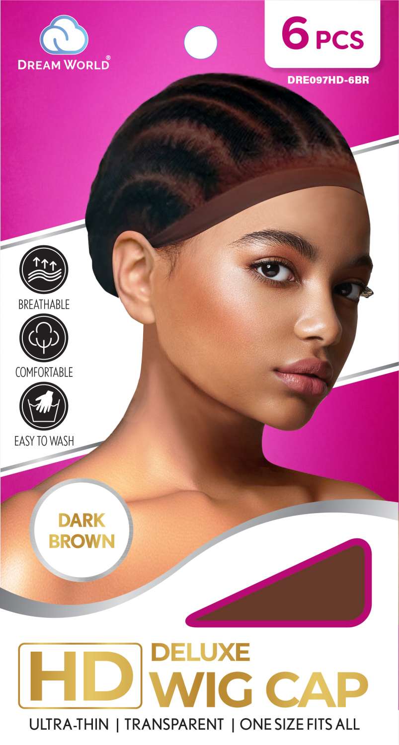 DREAM W-WIG CAP HD 6PC BROWN