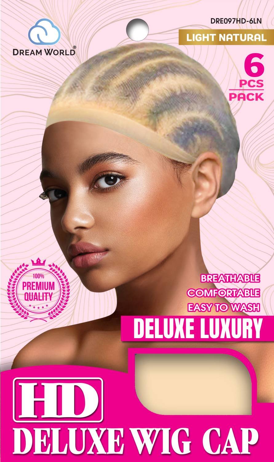 DREAM W-WIG CAP HD 6PC L.NATURAL