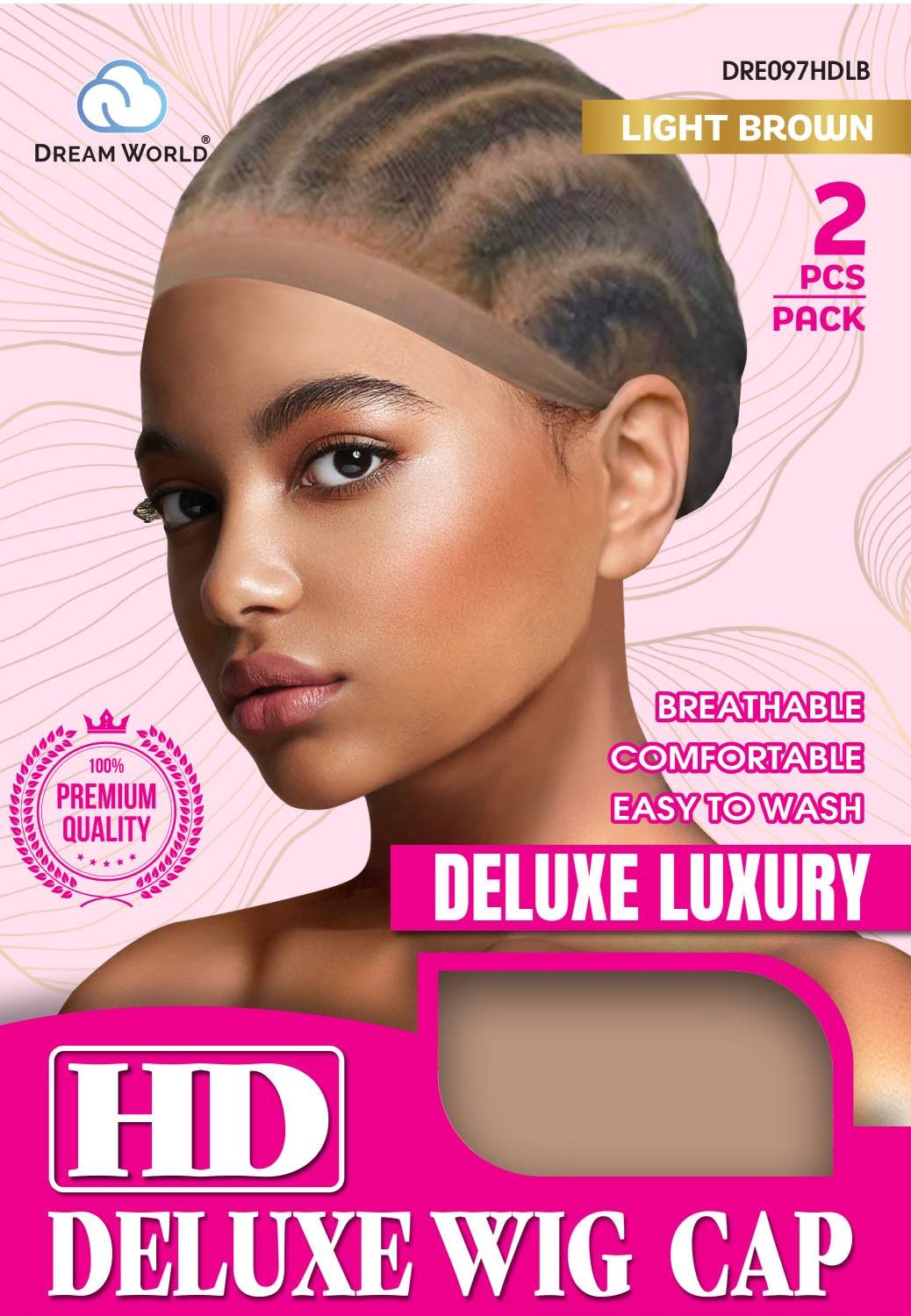 DREAM W-WIG CAP HD 2PCS
