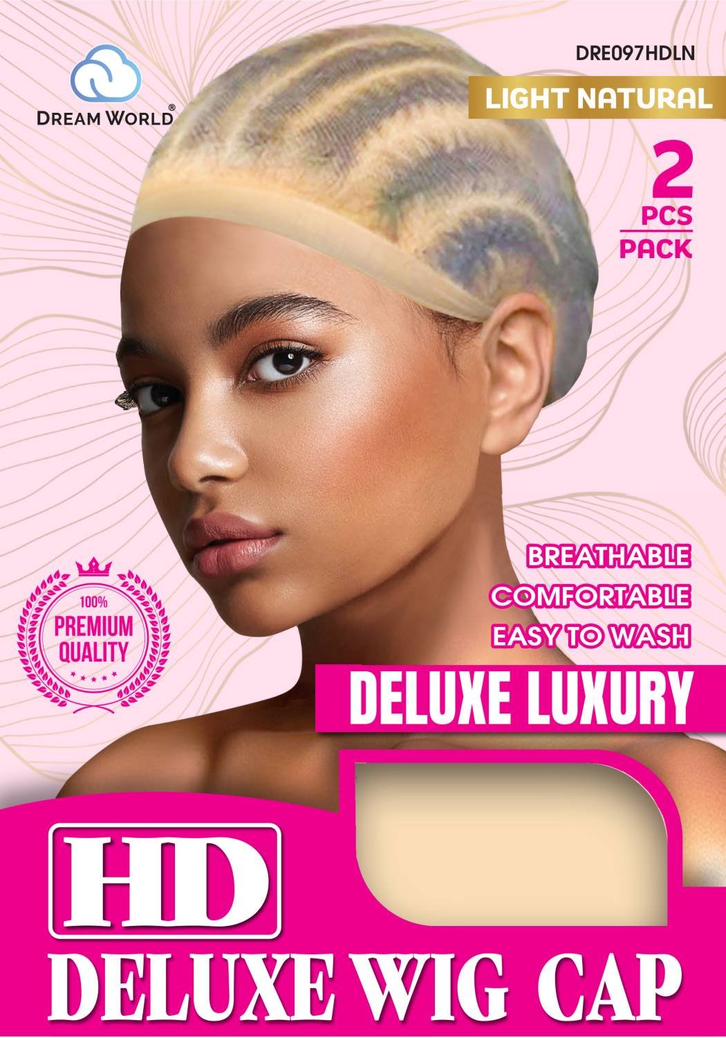 DREAM W-WIG CAP HD 2PCS